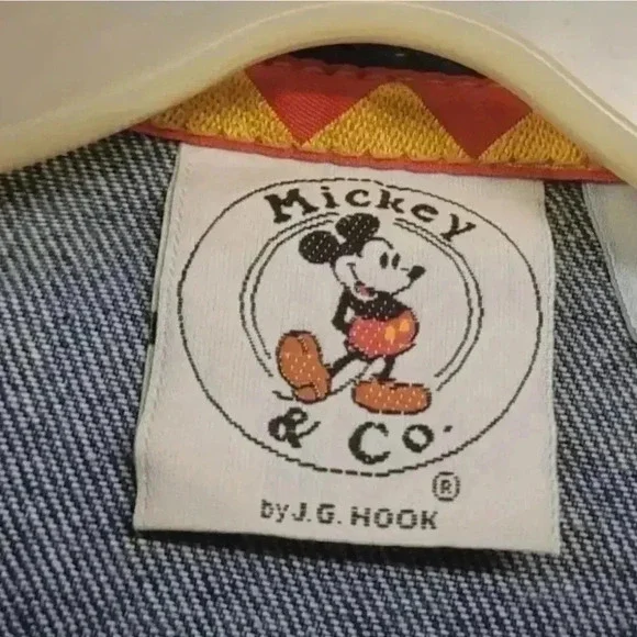 Mickey & Co , Upcycled  Denim Jacket Mickey Mouse Embellished Back Patch - Picture 6 of 10